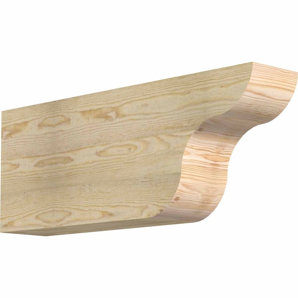 Ekena Millwork Carmel Rough Sawn Rafter Tail, Douglas Fir, 6"W x 12"H x 32"L RFT06X12X32CAR00RDF - main